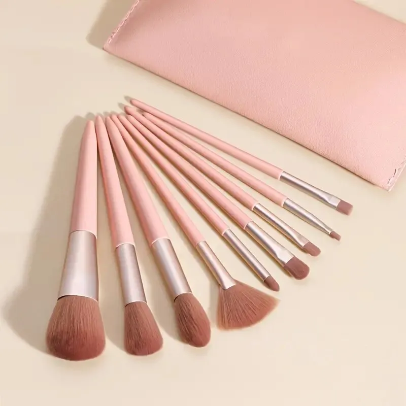 10Pcs Professional Makeup Brushes Tool Set Powder Blush Foundation Eye Shadow Lip Make Up Fan Brush Cosmetic Kit Makeup Brush Set