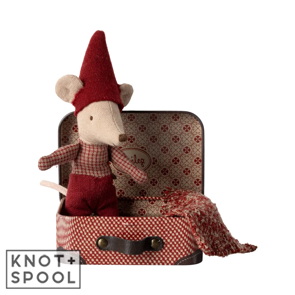 2024 Maileg Baby Christmas Mouse In Suitcase