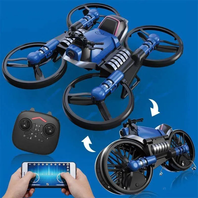 2in1 Folding Motorbike Aerial Land-Air RC Drone