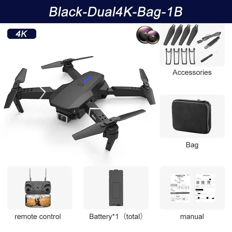 4K Foldable Drone with 1080P Camera & WIFI FPV for All Ages