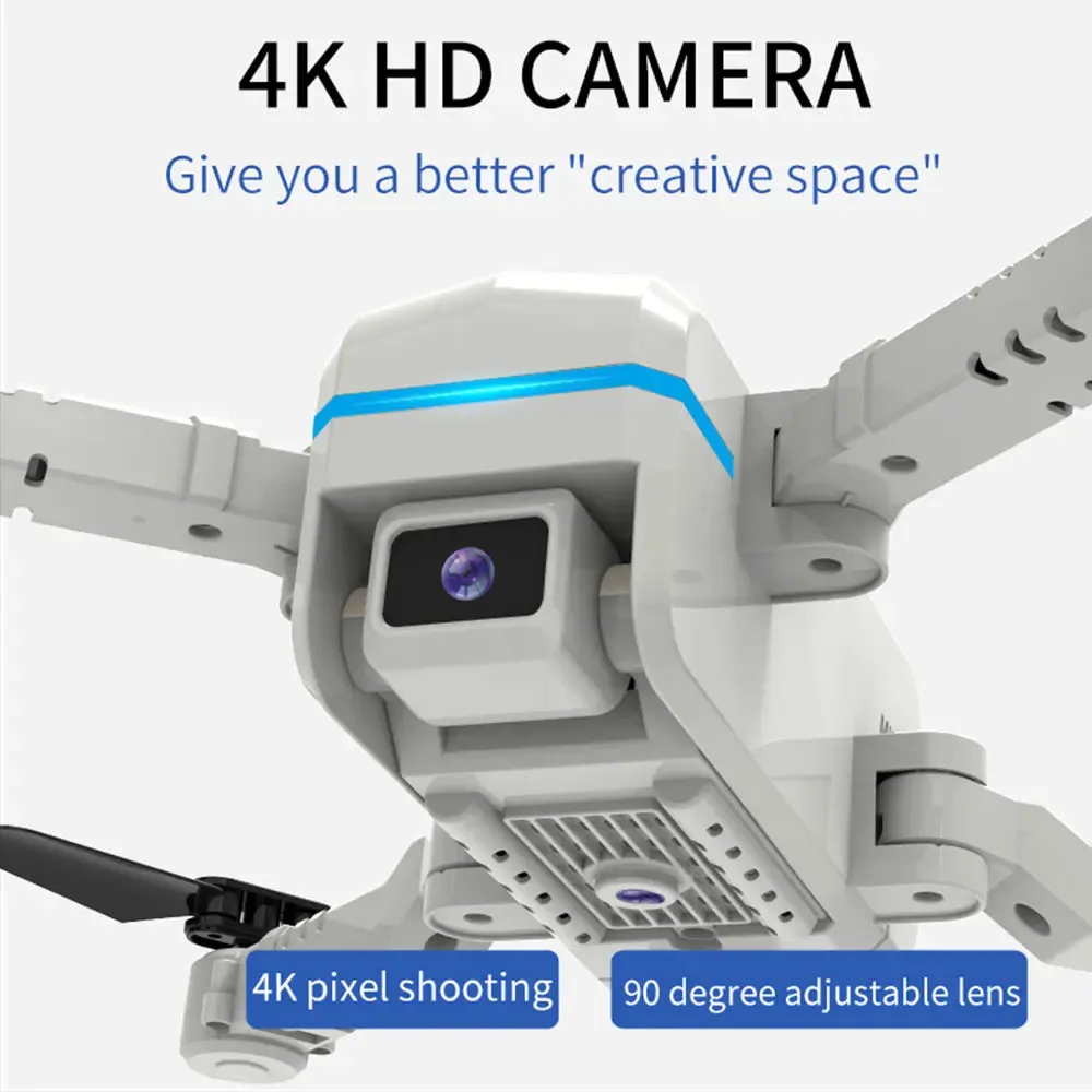 4K Mini Foldable Quadcopter Drone with Dual Camera & Smart Features