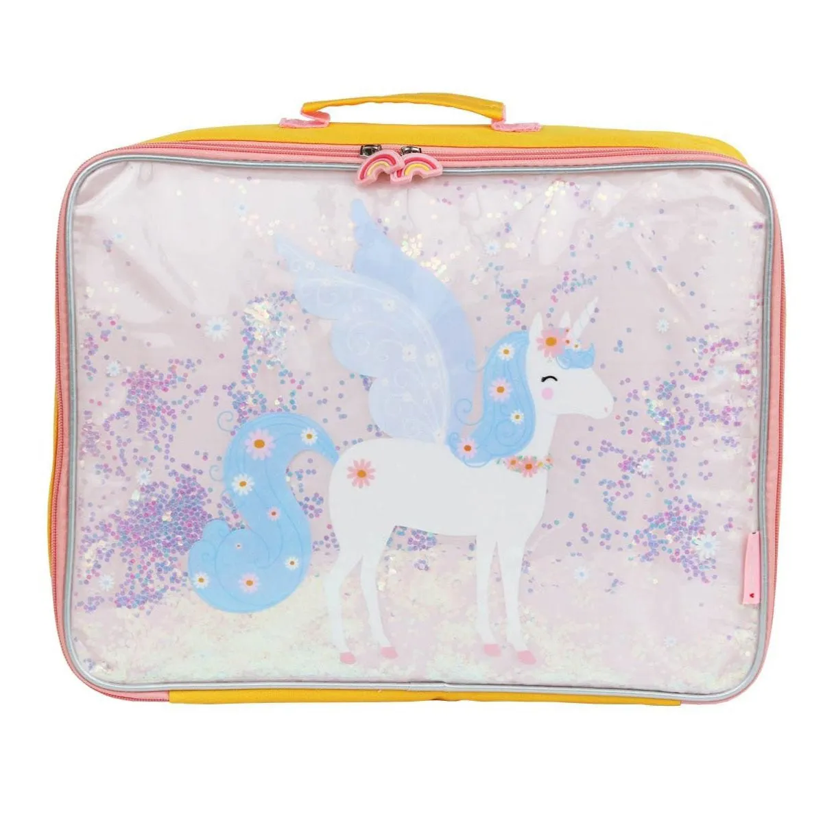 A Little Lovely Company Suitcase Glitter - Unicorn