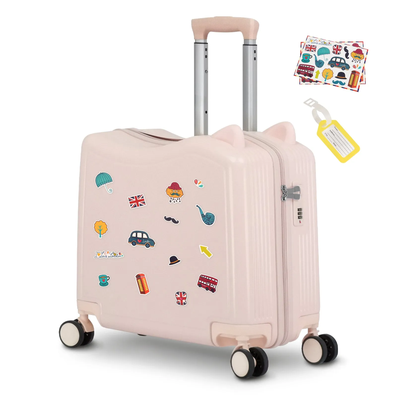 Advwin Kids’ Ride-On Suitcase with Password Lock