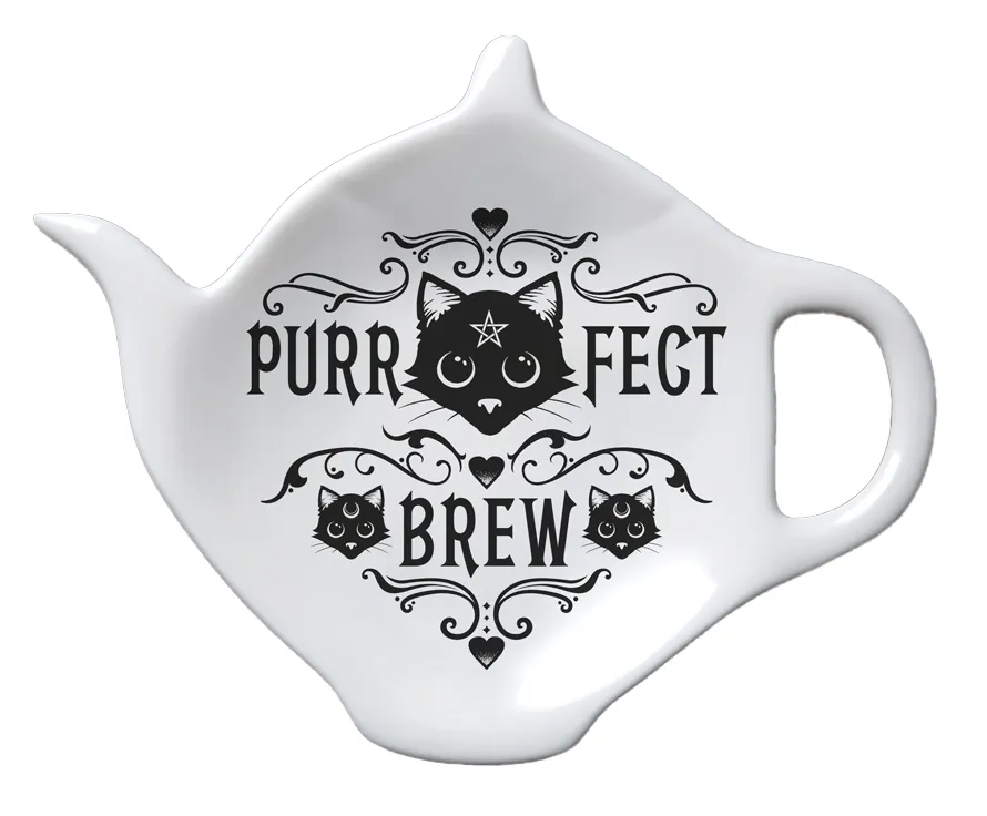 ALCHEMY OF ENGLAND PURRFECT BREW SPOON REST