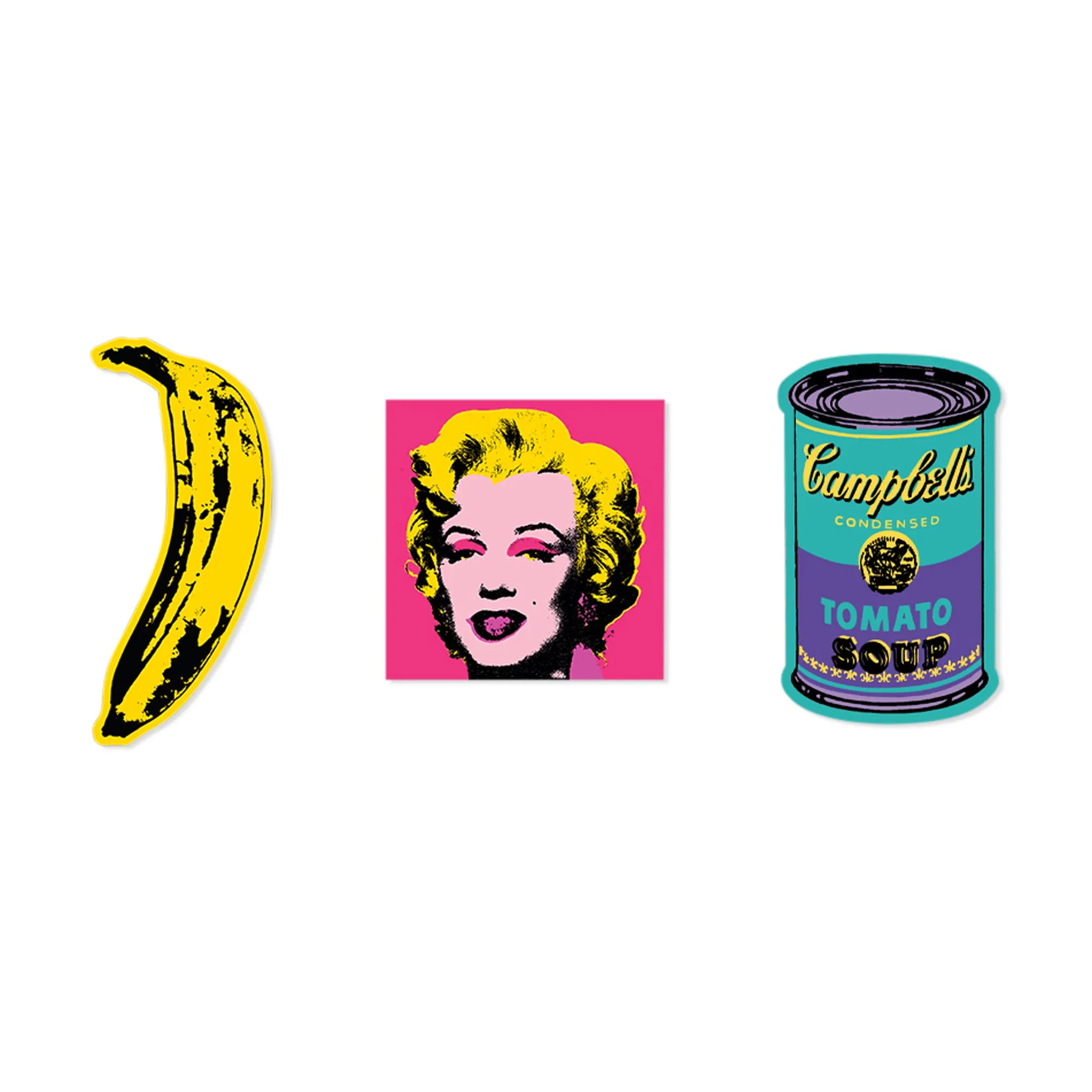 Andy Warhol '60s Silkscreen Apply Stickers - Set of 3