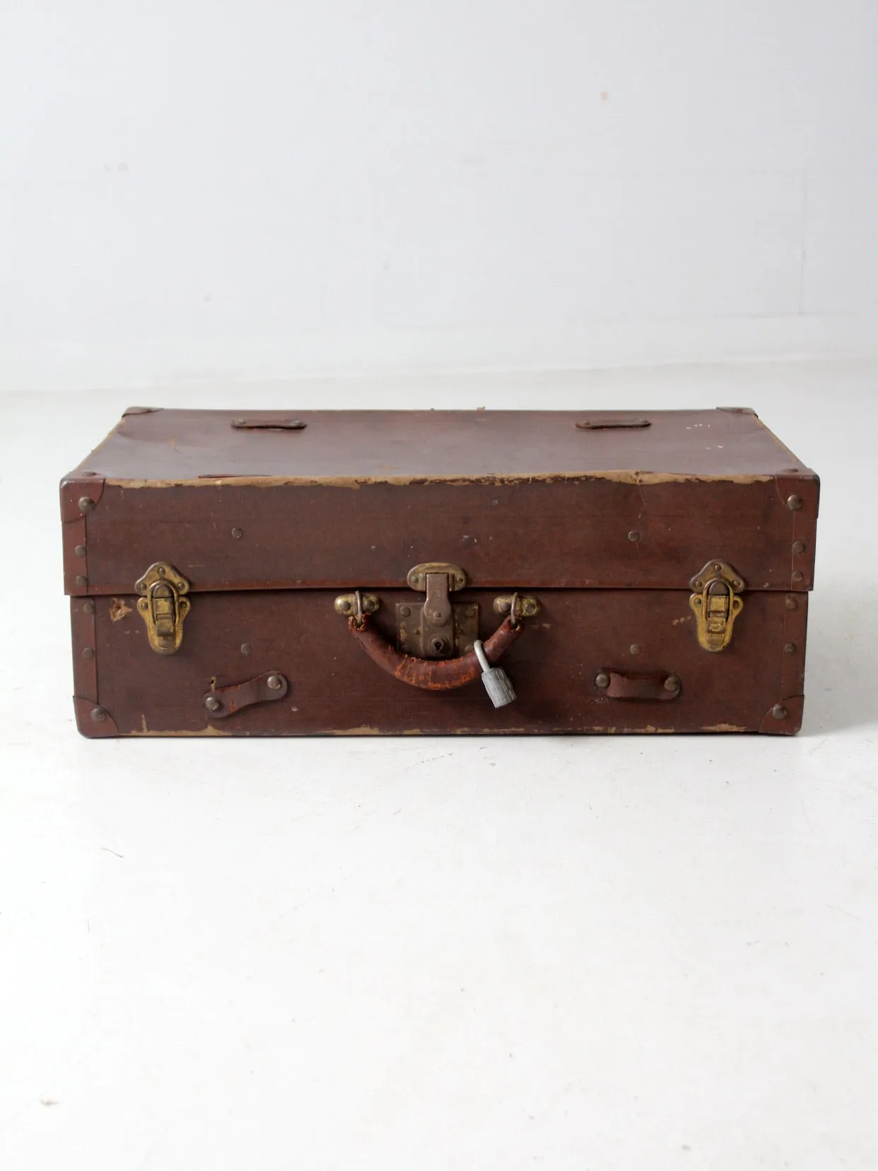 antique P Becker & Co suitcase