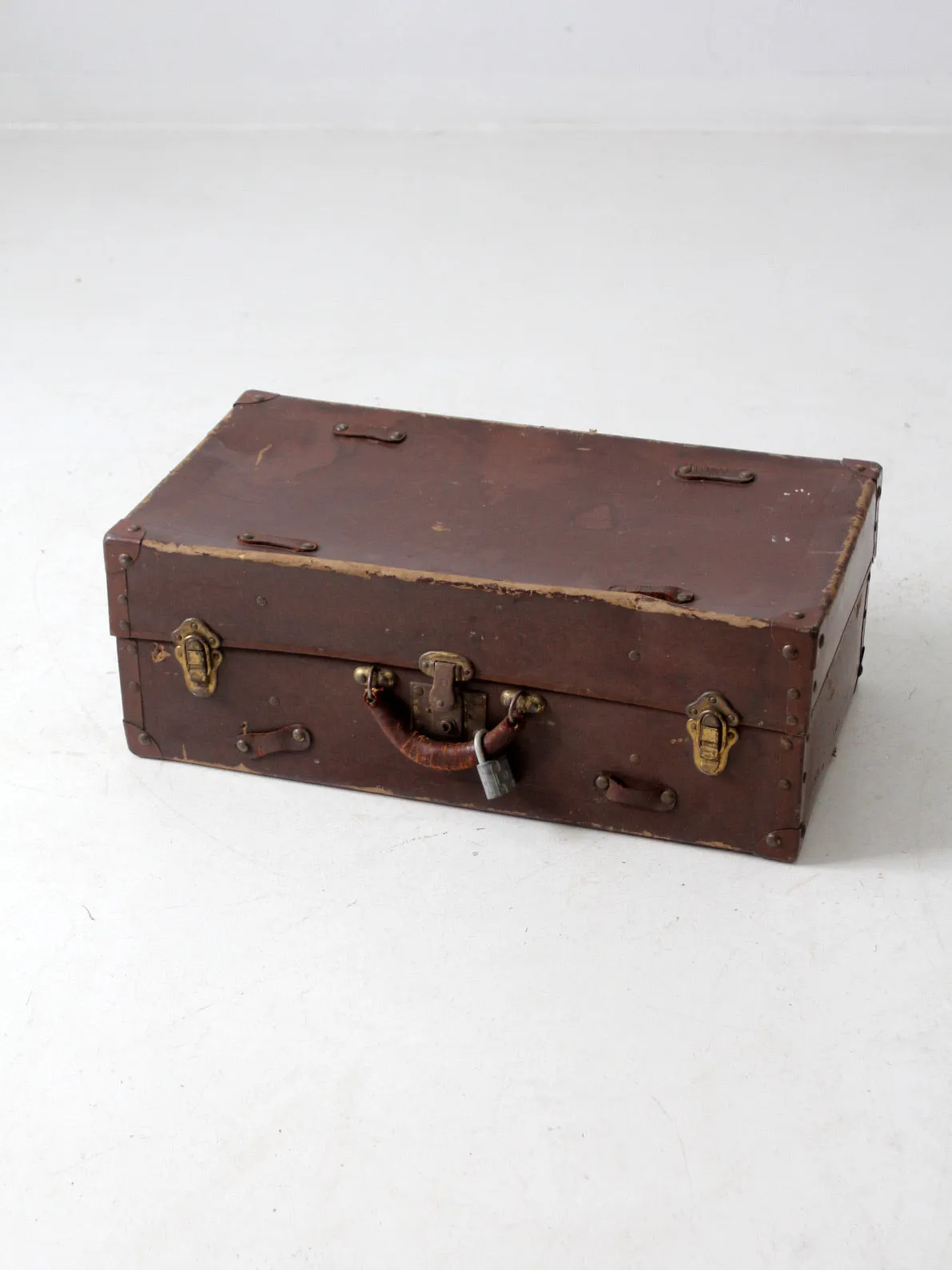 antique P Becker & Co suitcase