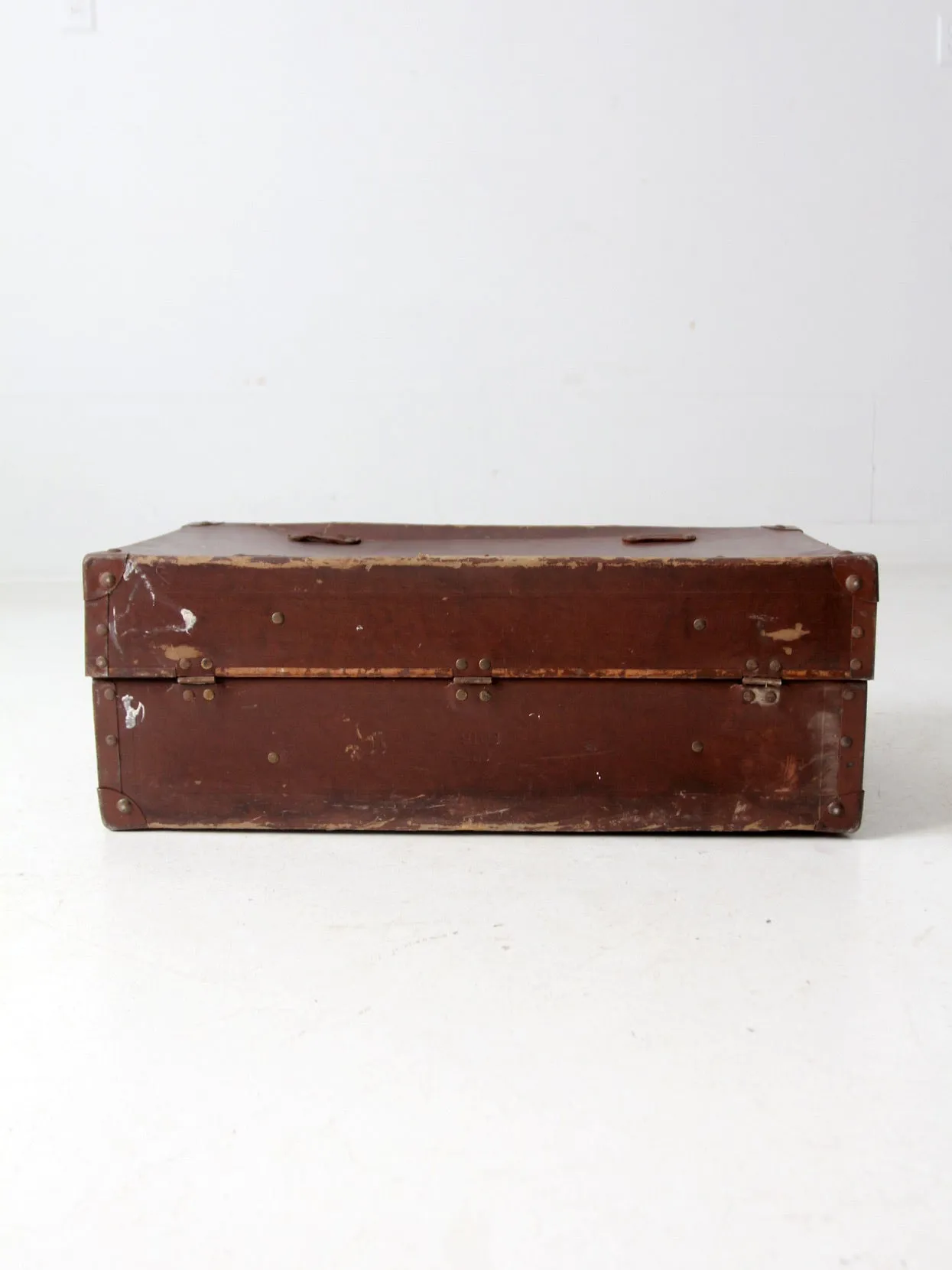 antique P Becker & Co suitcase