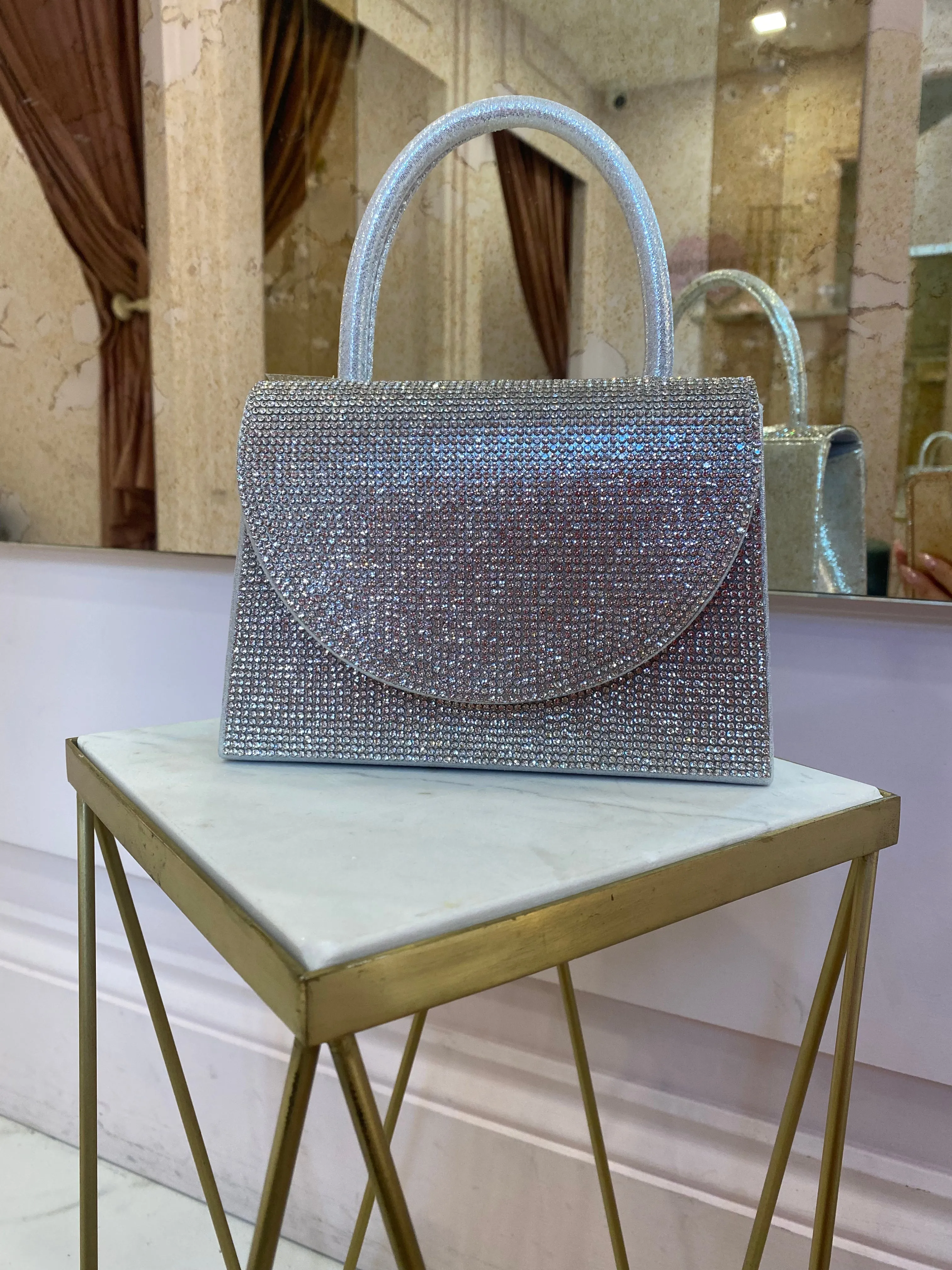 Ayla diamanté bag