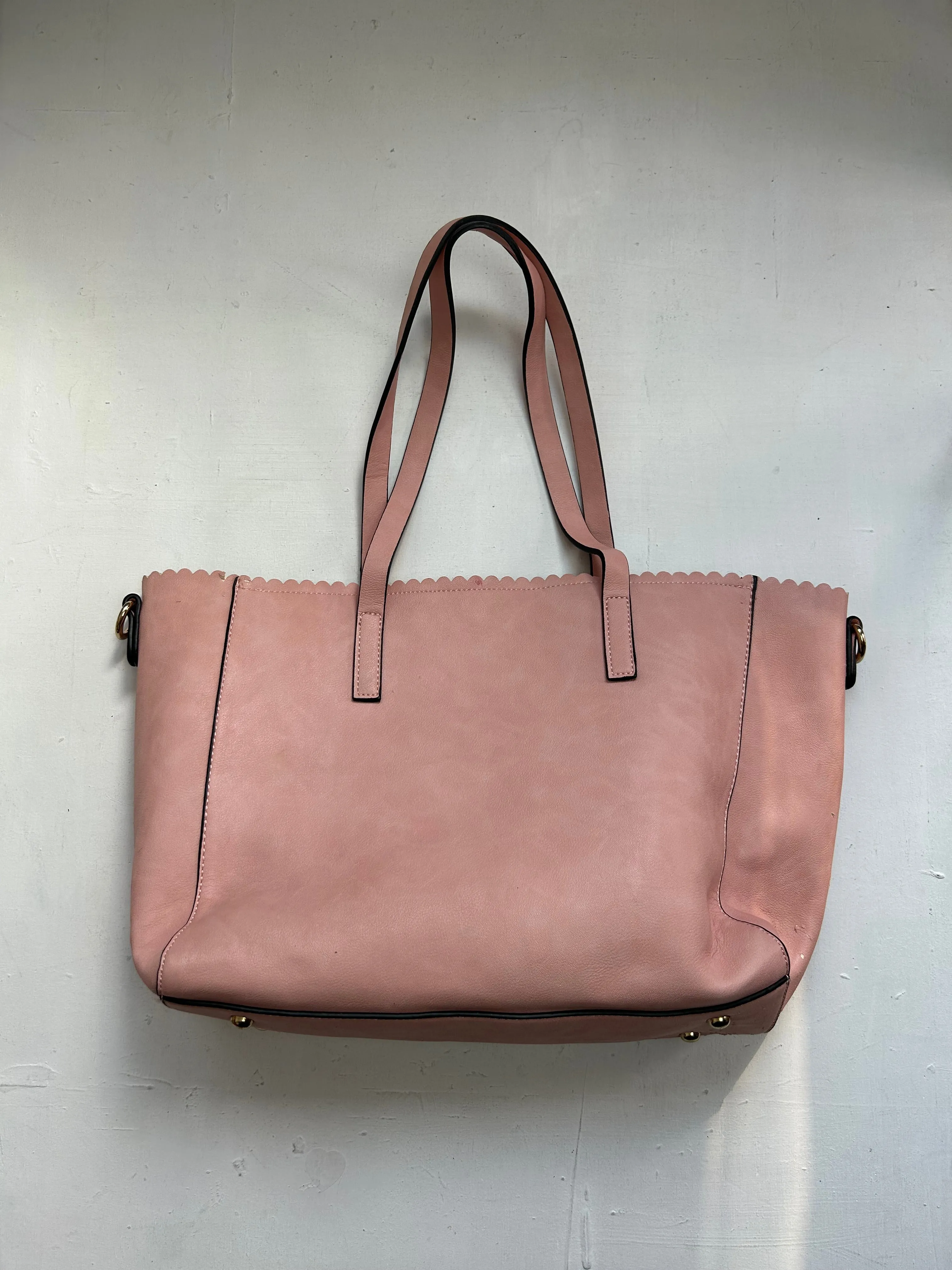 Baby pink y2k vintage buckle uni shoulder bag   pochette