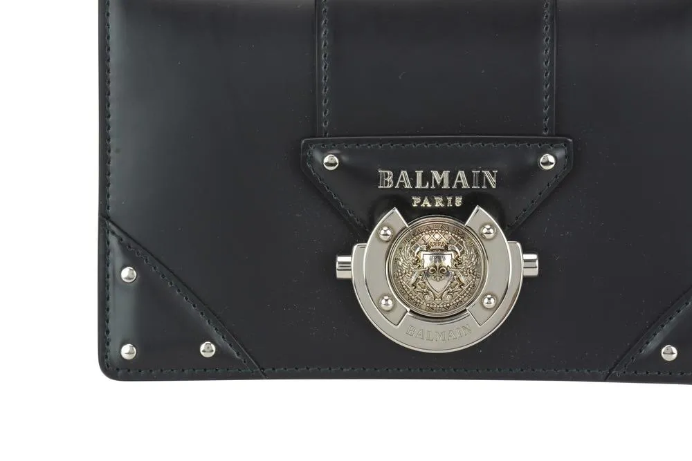 Balmain Logo Studded Shoulder Bag