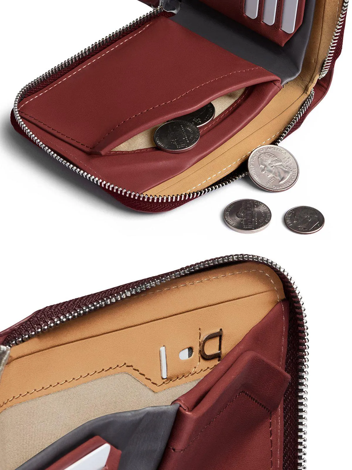 Bellroy Zip Wallet Red Earth RFID