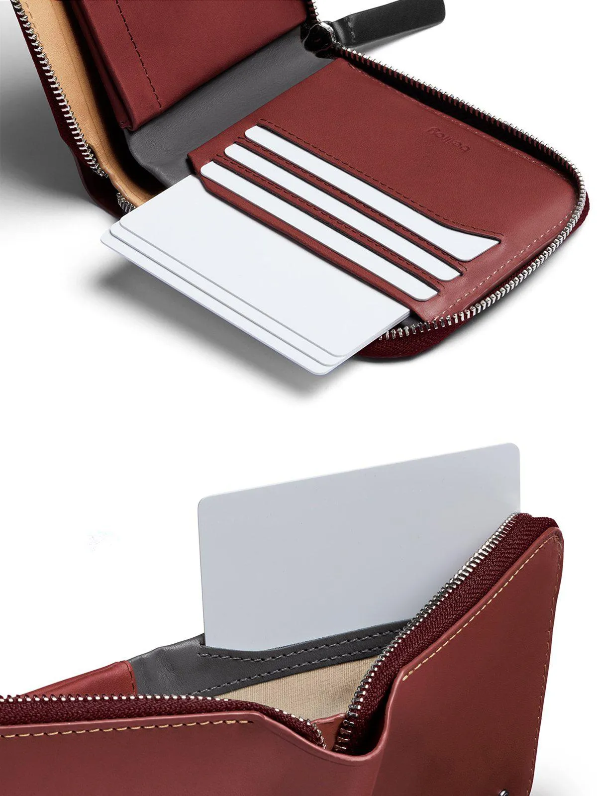 Bellroy Zip Wallet Red Earth RFID