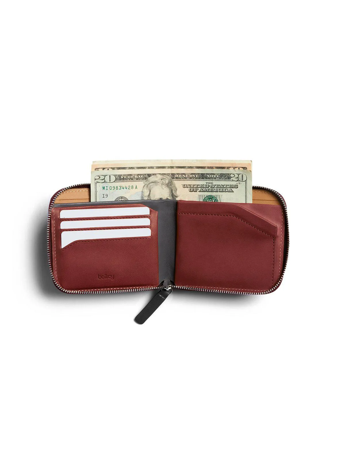 Bellroy Zip Wallet Red Earth RFID