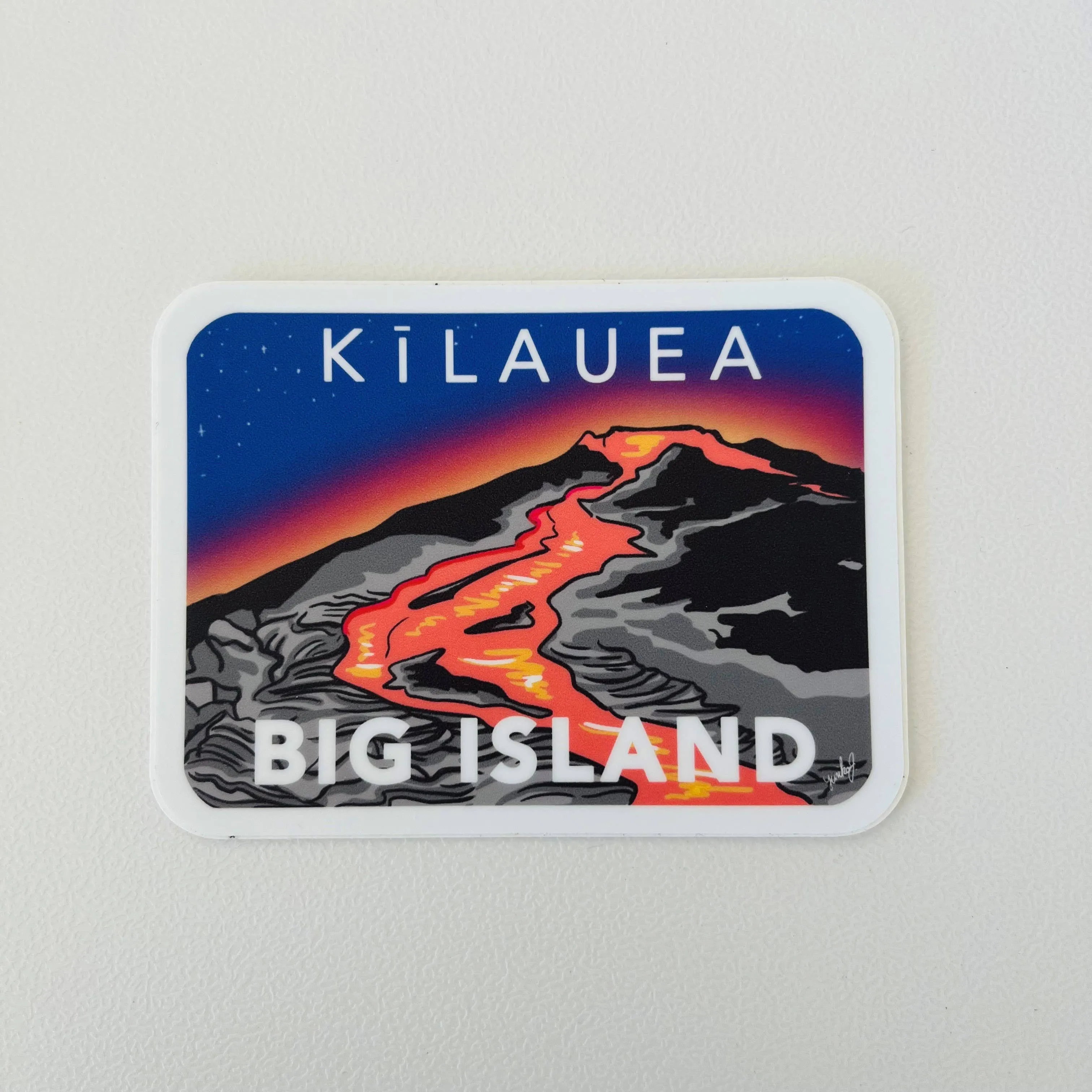 Big Island Kilauea  Sticker - Hawaii Island Series