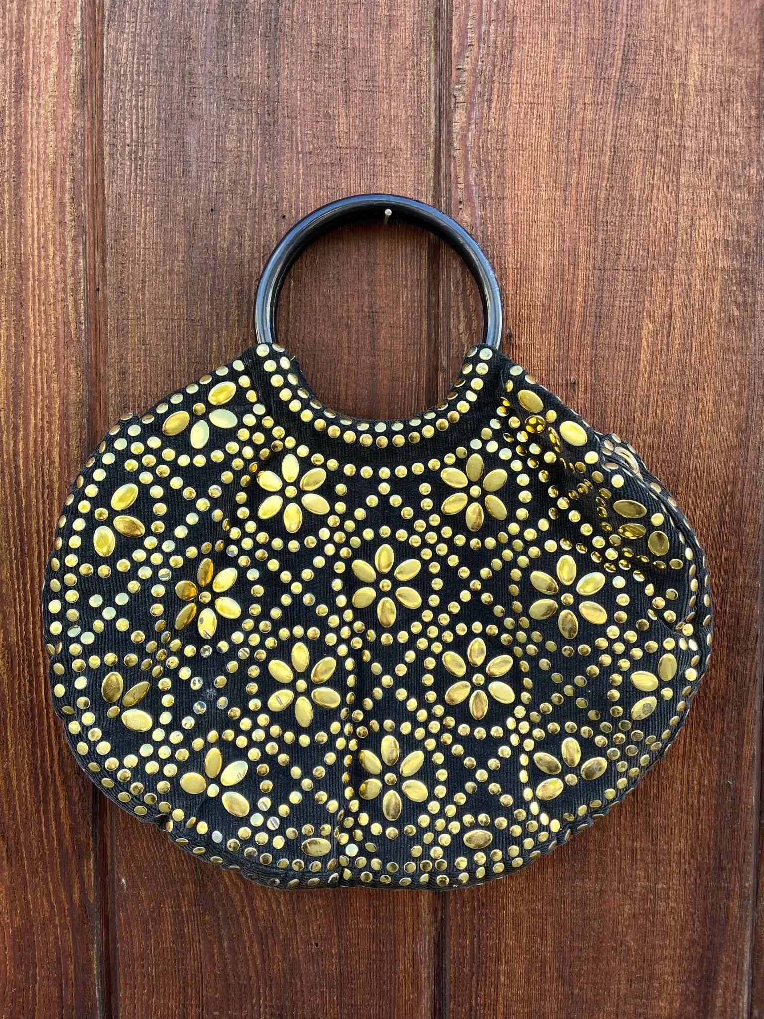 Black & Gold Studded Bag