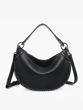 Black Jenna Studded Bag