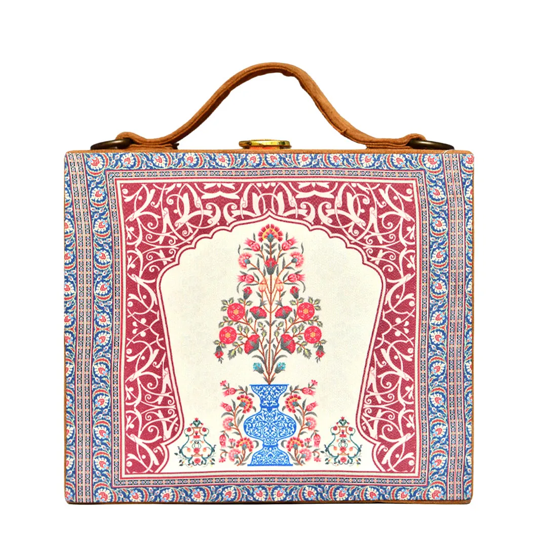 Blue Decorative Vase Suitcase Style