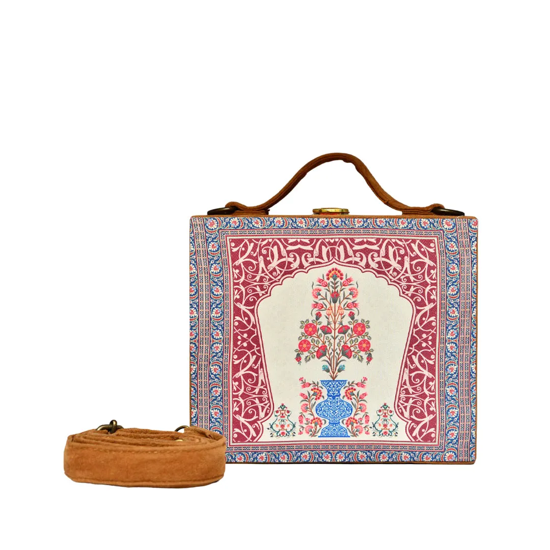 Blue Decorative Vase Suitcase Style