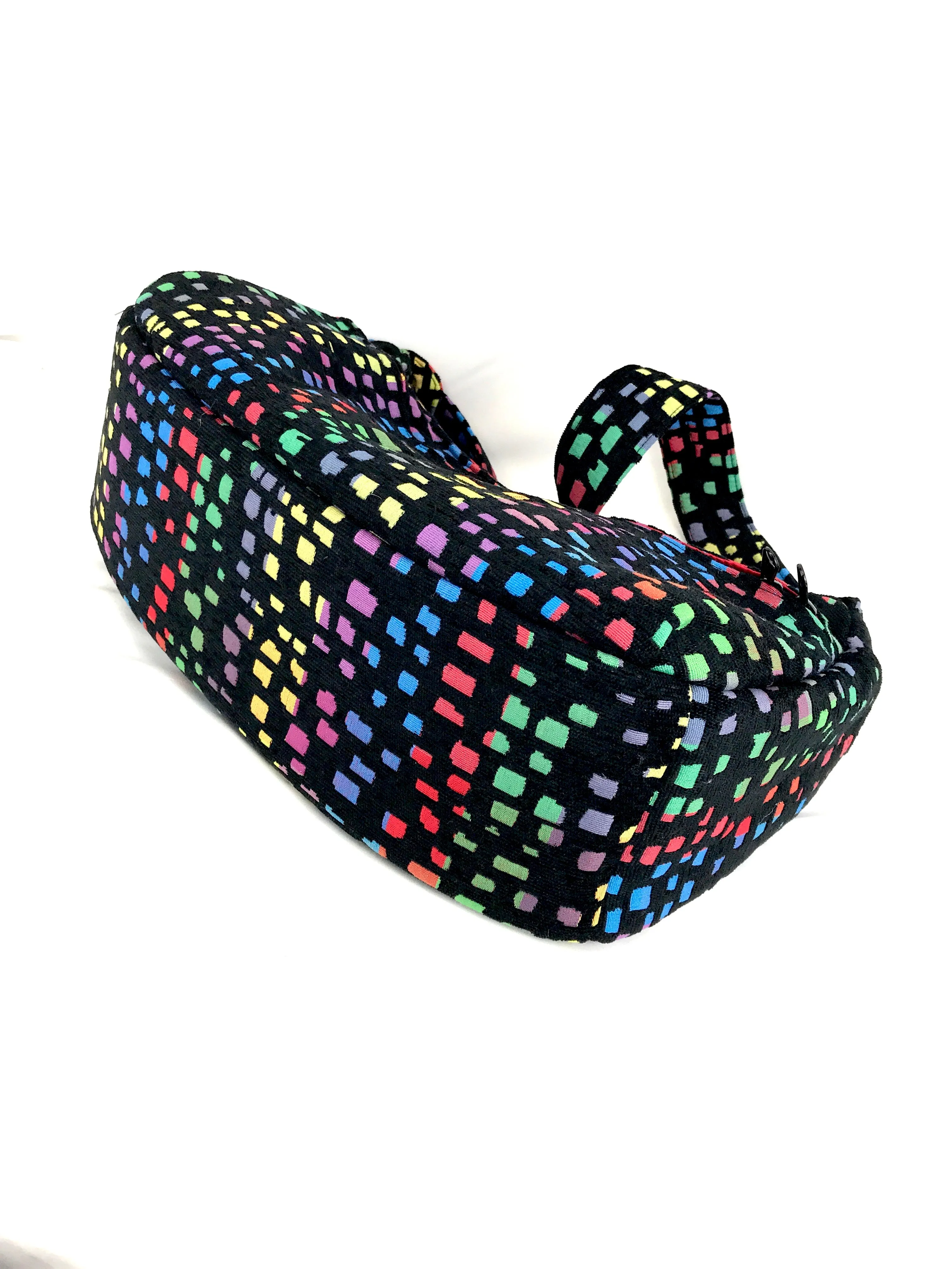 Boat Bag,  Large, in Rainbow Mosaic Chenille