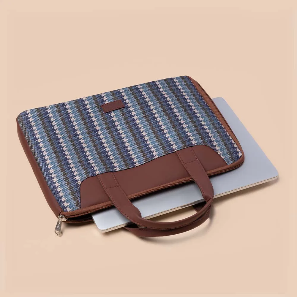 Bombay Houndstooth L-Zippered Laptop Sleeve