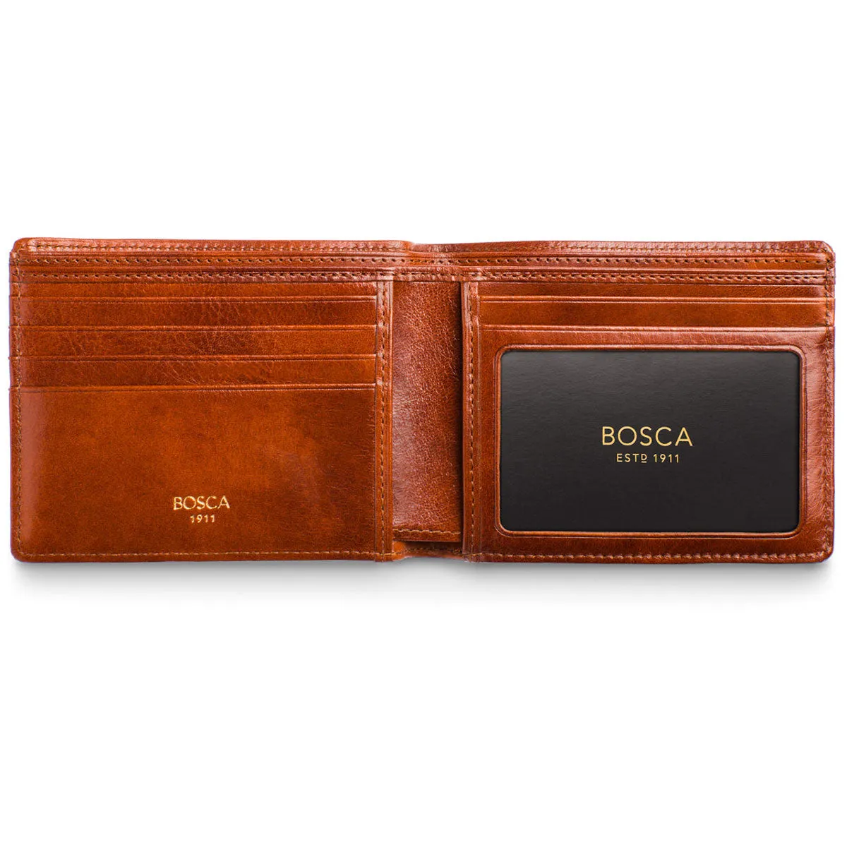 Bosca Old Leather 5 Pocket Wallet w/ID