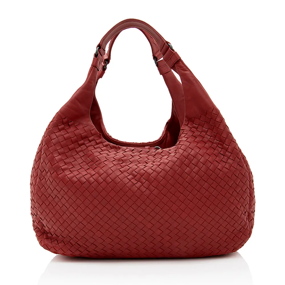 Bottega Veneta Intrecciato Nappa Campana Medium Shoulder Bag  - FINAL SALE (SHF-19645)