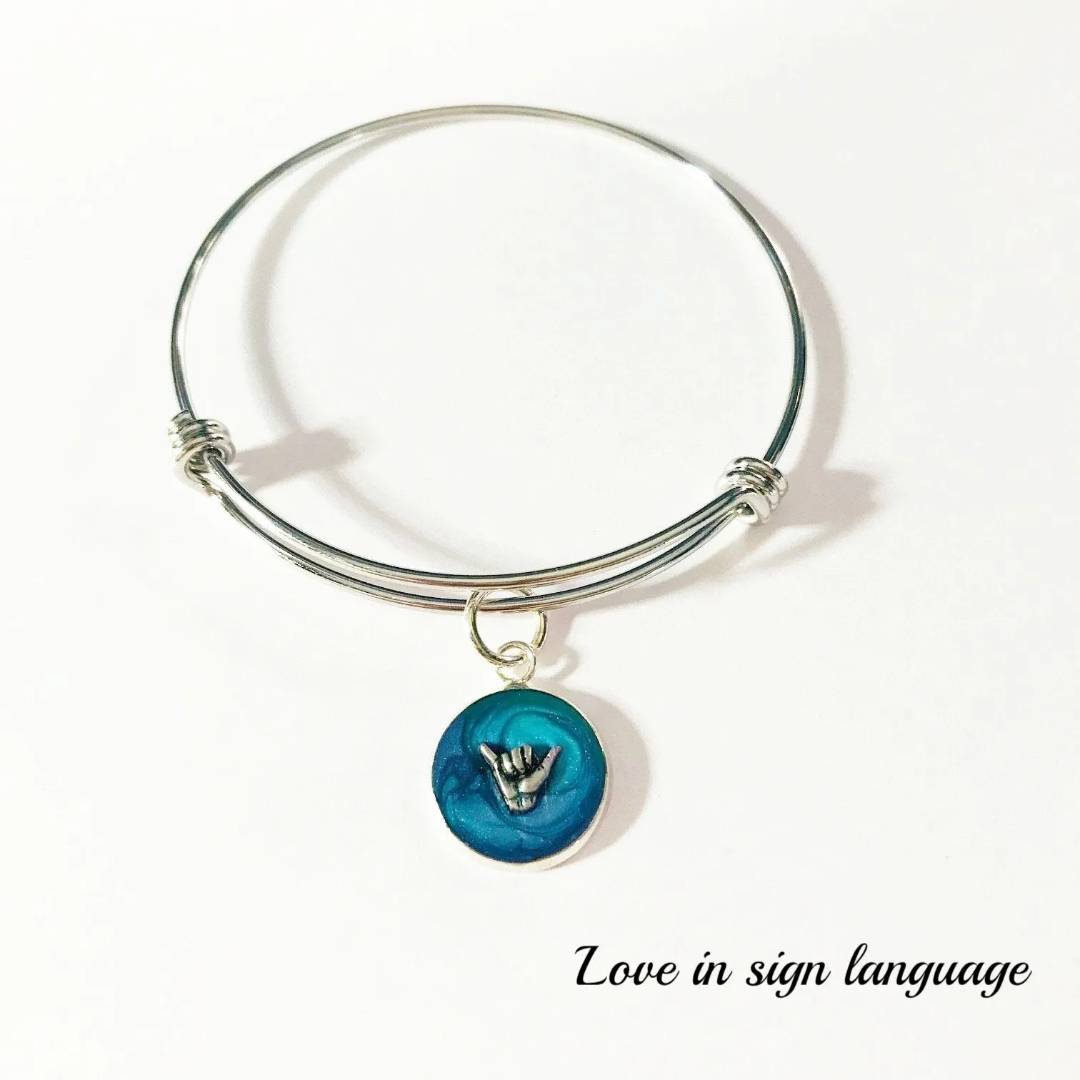 Bracelet/hand gesture/organic/hand therapy jewelry