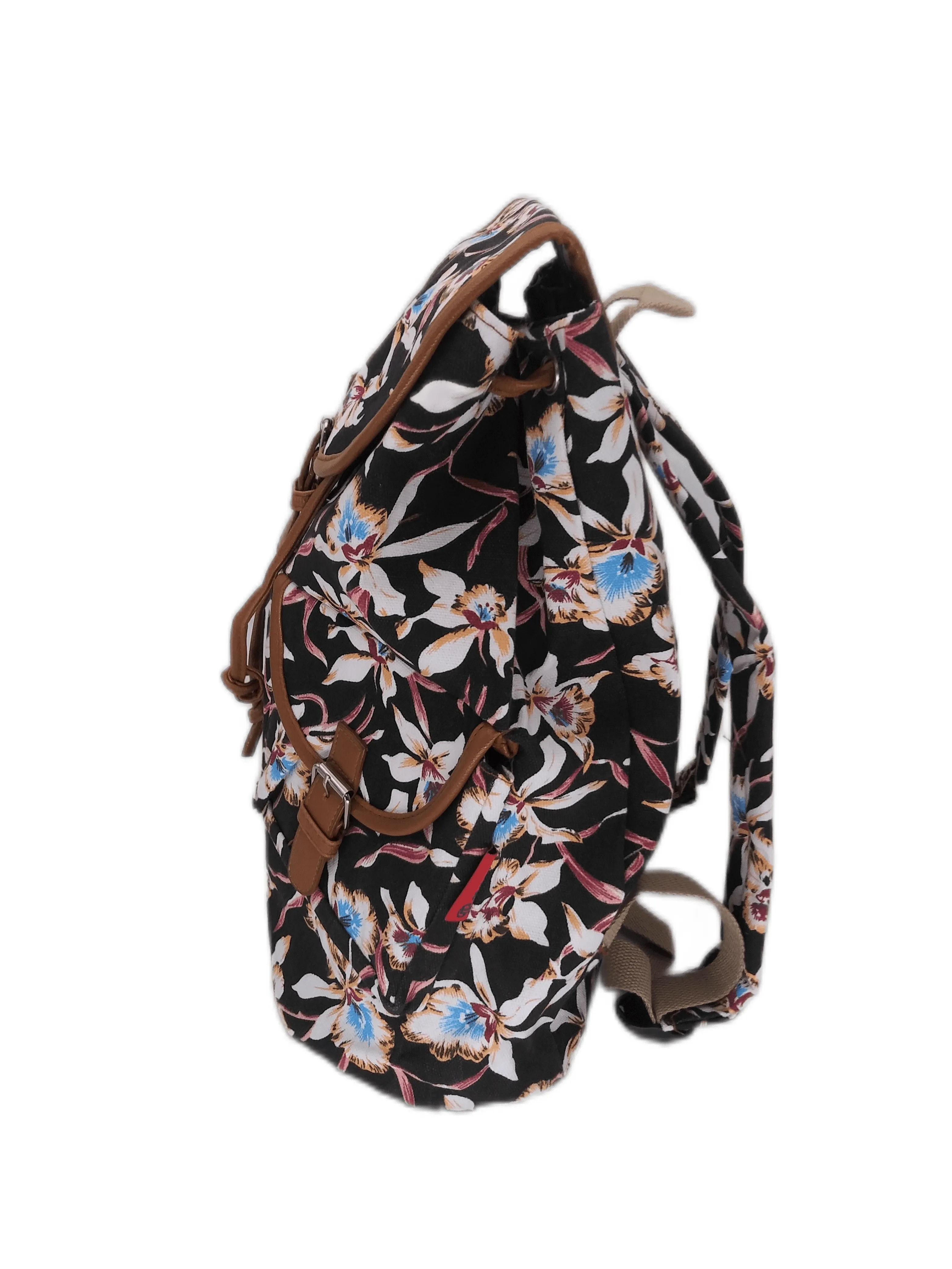 Bravo! Backpack Rucksack Drawstring (Waterlily, Black)