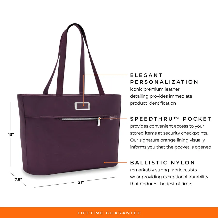 Briggs & Riley Baseline Limited Edition Traveler Tote - Plum