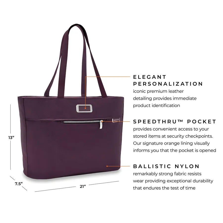 Briggs & Riley Baseline Limited Edition Traveler Tote - Plum