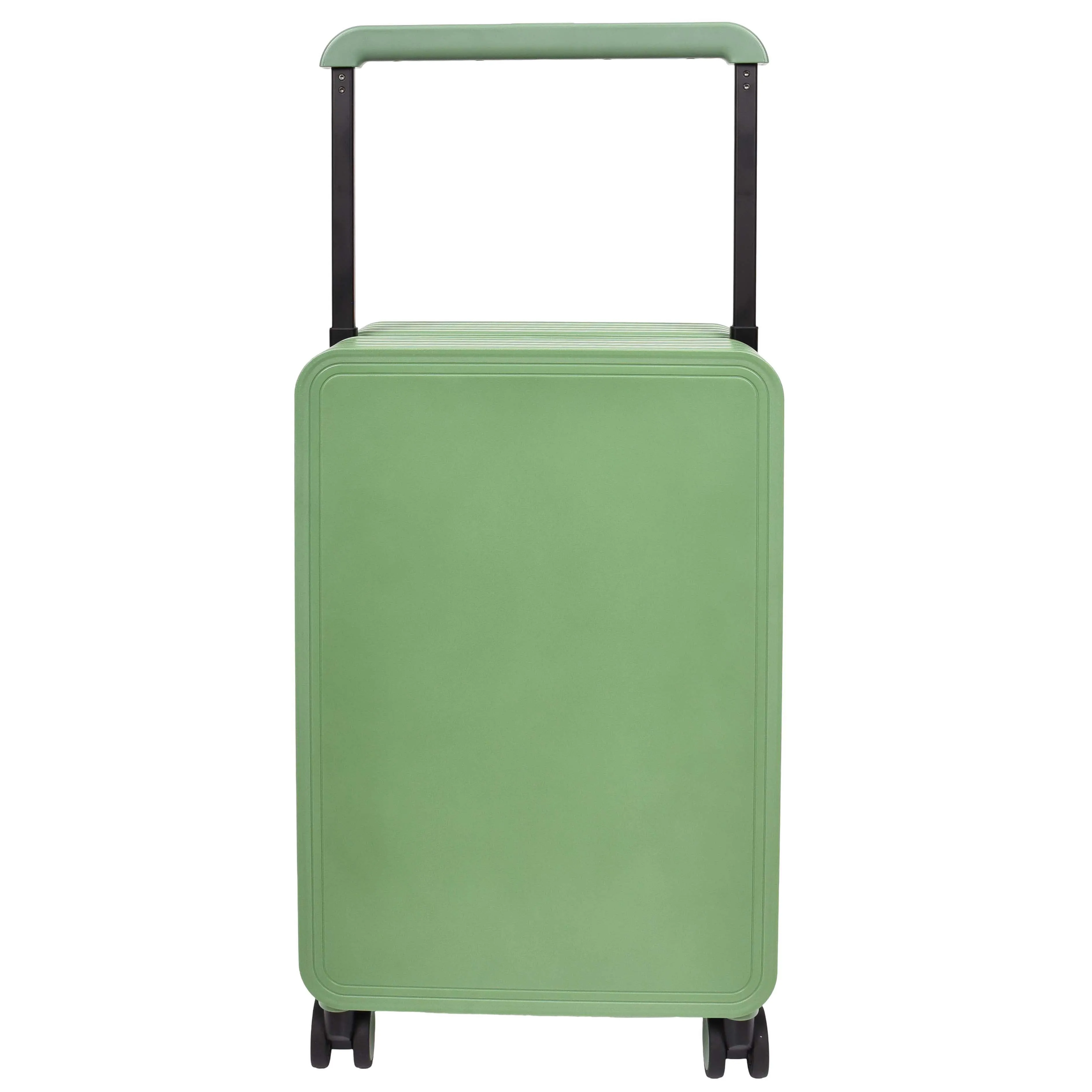 Cabin Size Suitcase 4 Wheels Hard Shell USB Port TSA Lock Travel Luggage Savant Green