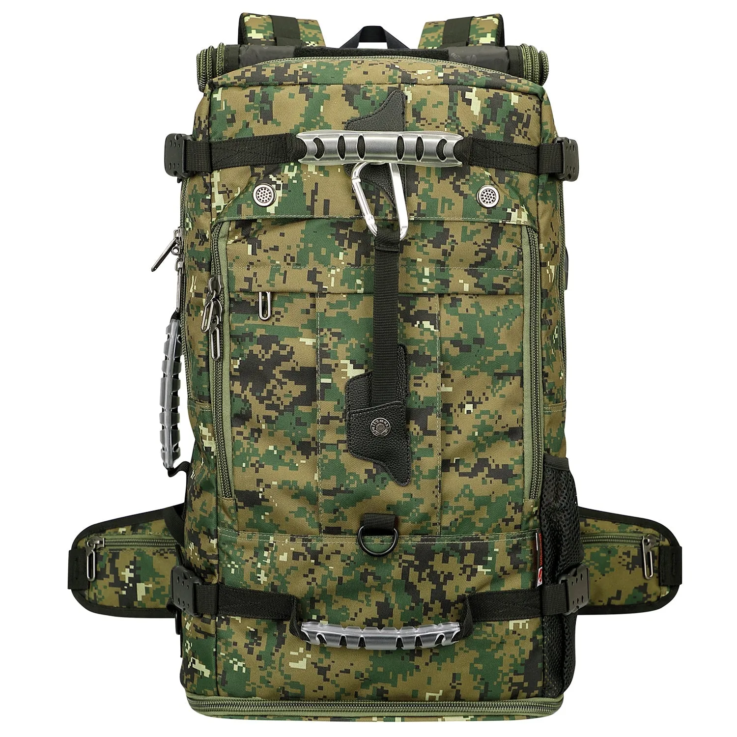 Camo Nylon Travel Backpack for Men