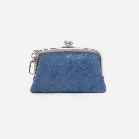 Cheer Frame Pouch in Buffed Leather - Azure