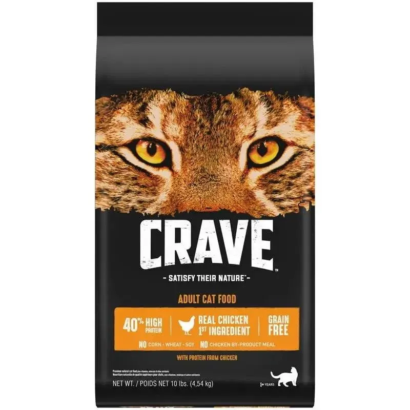 Chicken Protein Dry Cat Food 10 lb. Bag