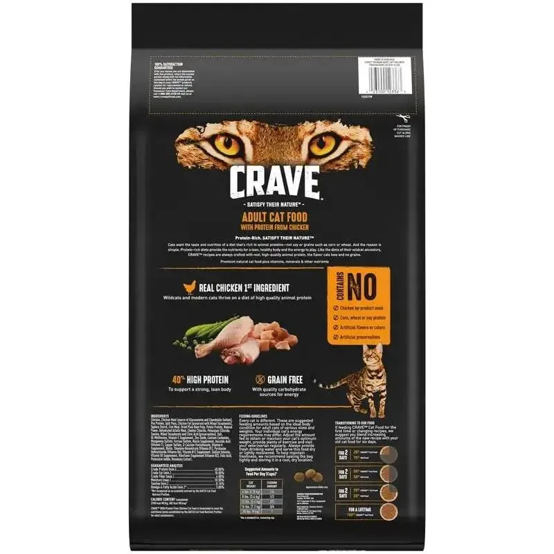 Chicken Protein Dry Cat Food 10 lb. Bag