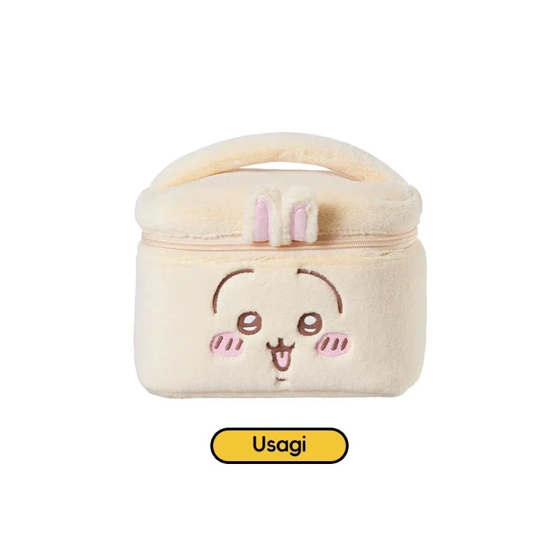 ChiiKawa X Miniso | ChiiKawa Hachiware Usagi Plush Make Up Bag- Kawaii items Room Decoration