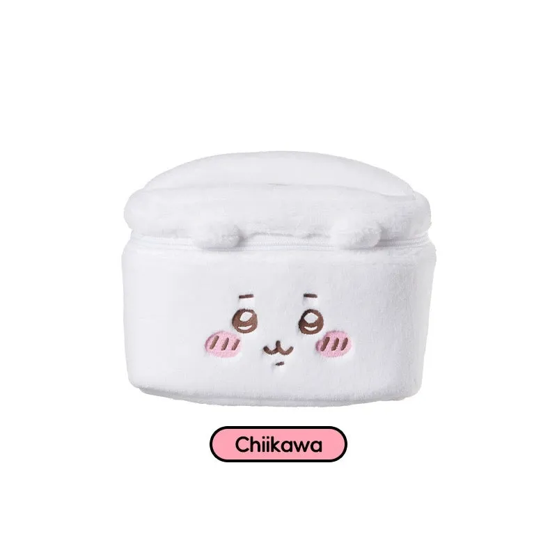 ChiiKawa X Miniso | ChiiKawa Hachiware Usagi Plush Make Up Bag- Kawaii items Room Decoration