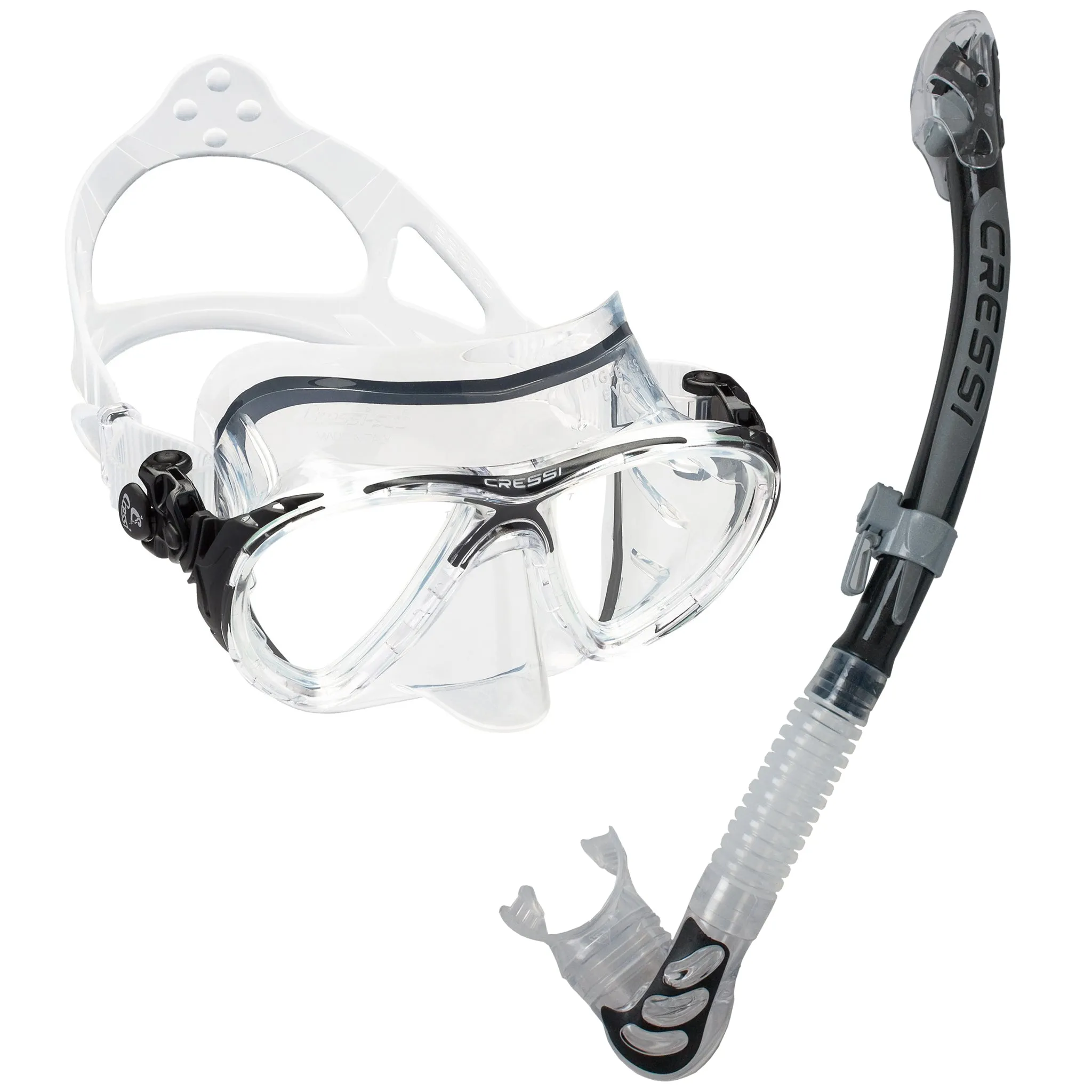 Cressi Big Eyes Evolution Mask & Alpha Ultra Dry Snorkel