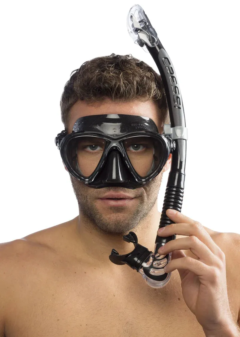 Cressi Big Eyes Evolution Mask & Alpha Ultra Dry Snorkel