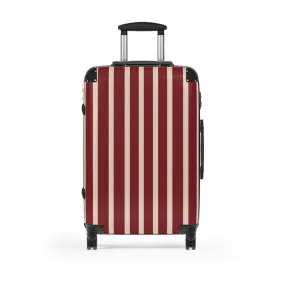 Crimson Creme Traveler Suitcase