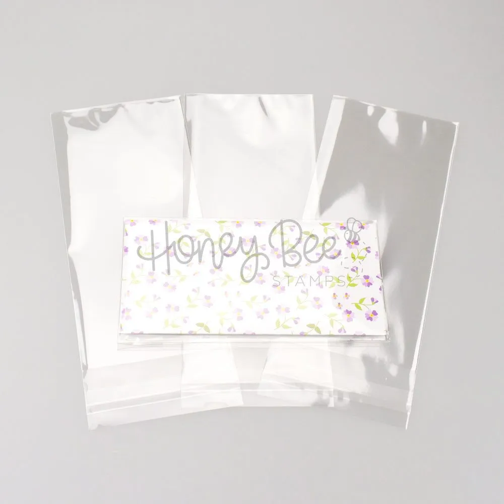 Crystal Clear Cello Bags 100 Pk - Mini Slimline 3-5/16" x 7-1/8"