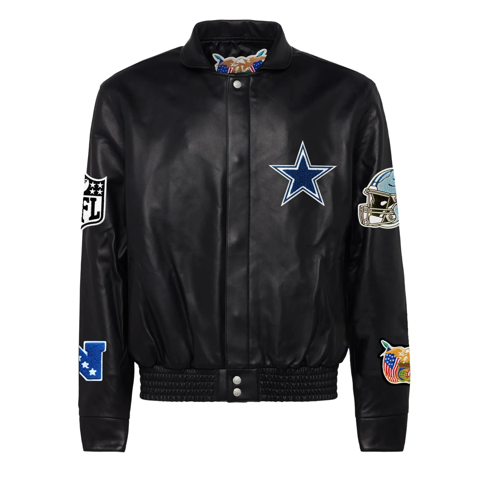 DALLAS COWBOYS FULL LEATHER JACKET Black