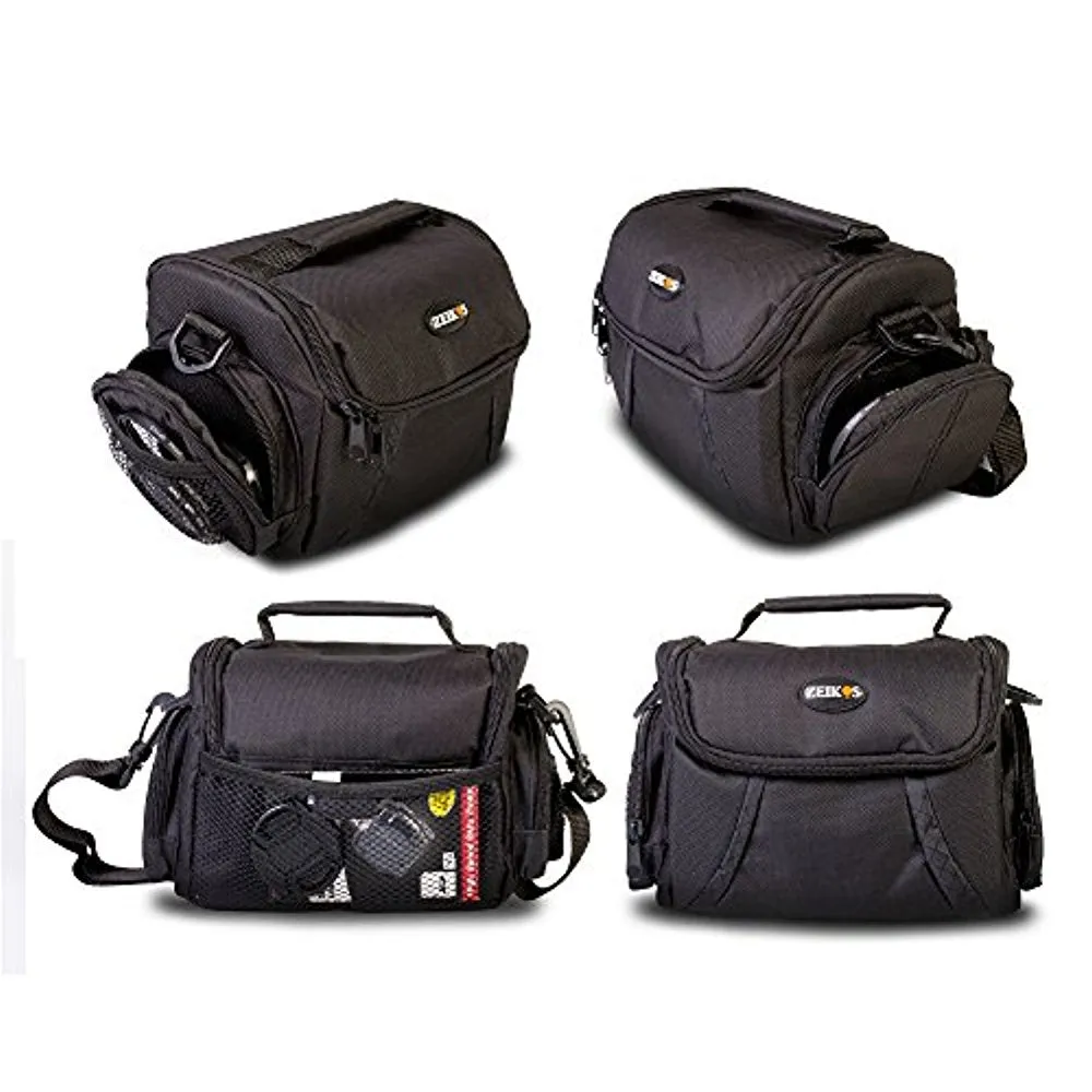 Deluxe Padded Soft Medium Camera Case-Black