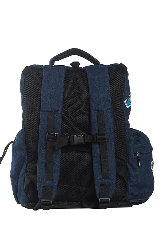 Denim Rebel Hero Backpack with Patches