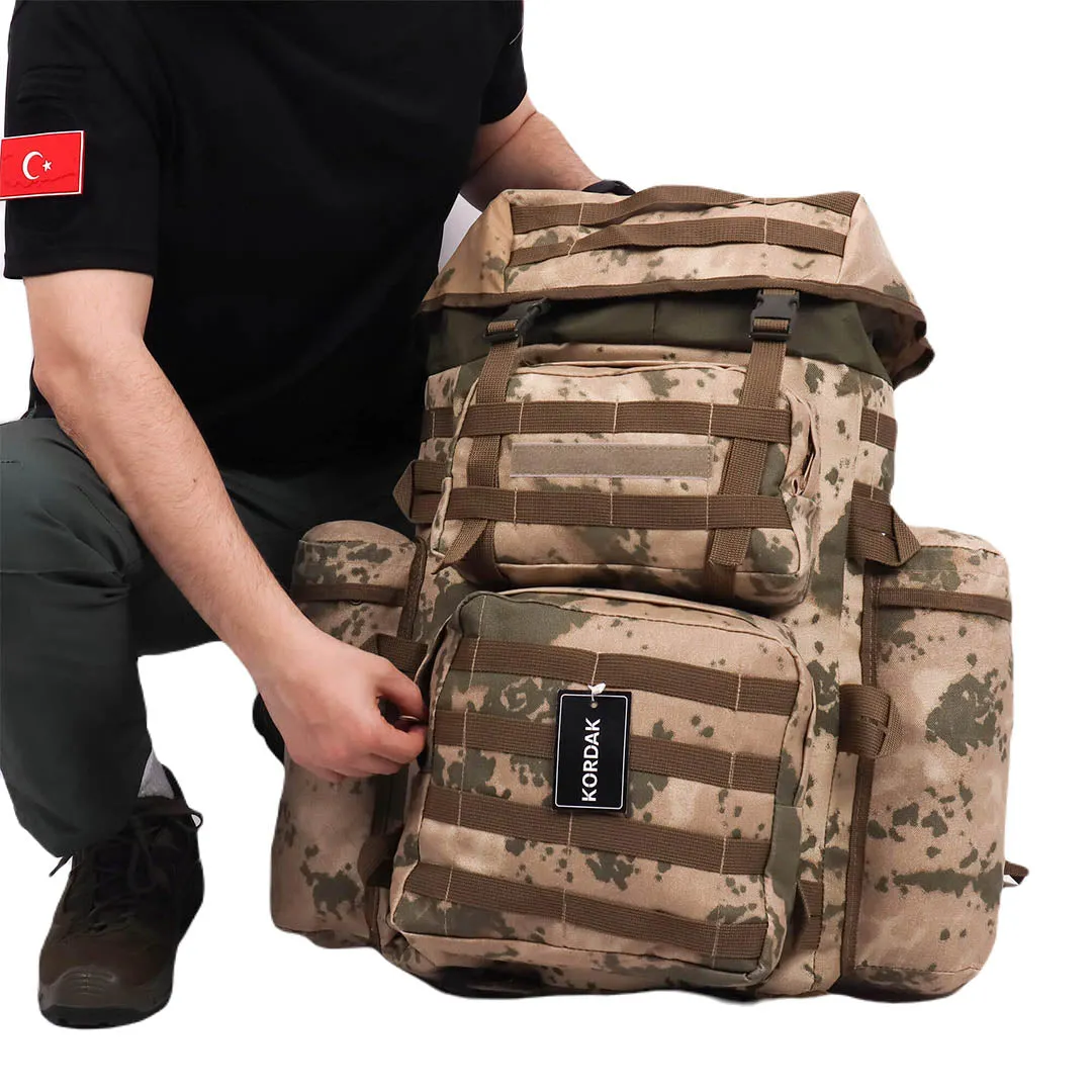 Deserton Camouflage Camping Military Operation Backpack - 90 Liter Bag