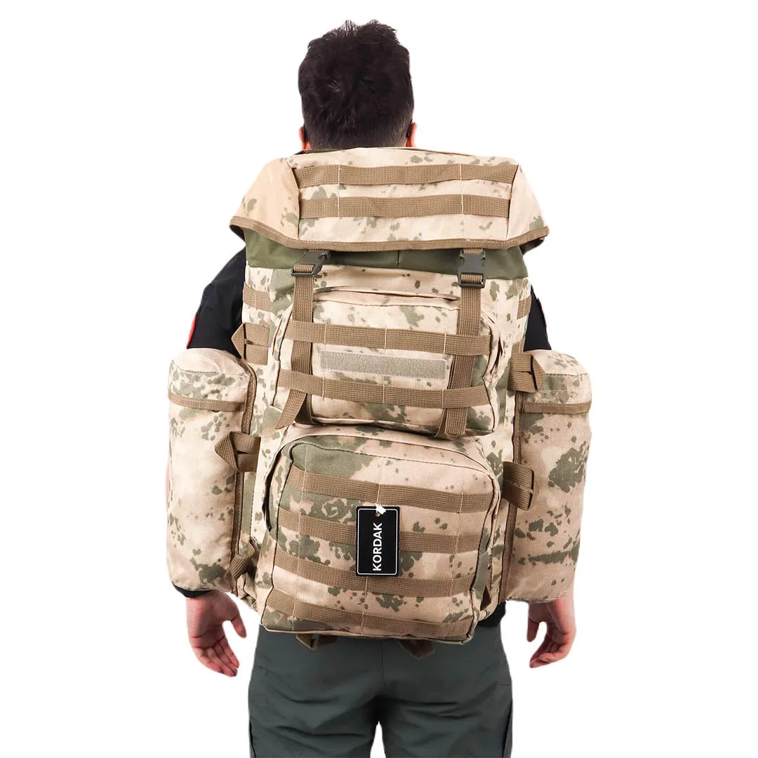 Deserton Camouflage Camping Military Operation Backpack - 90 Liter Bag