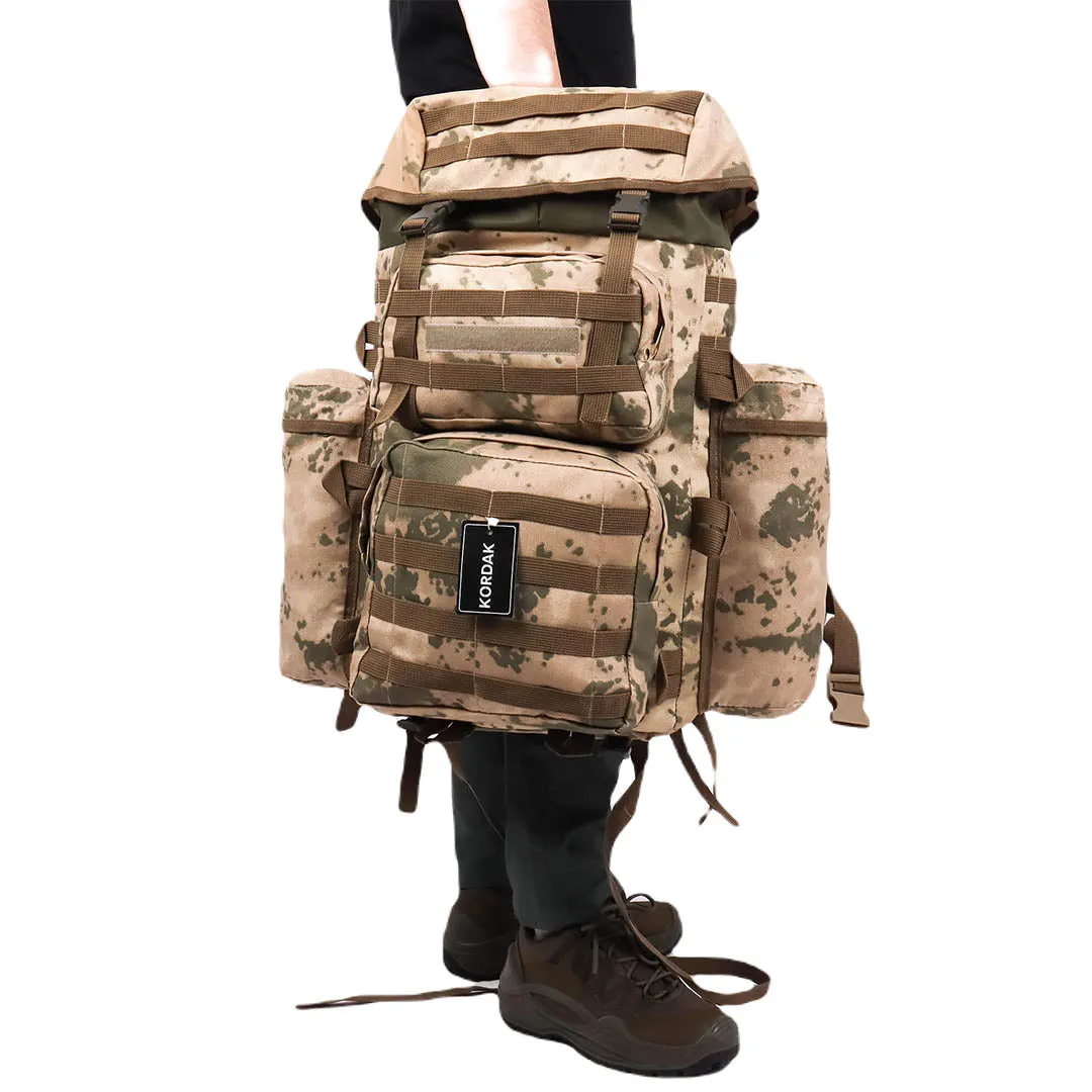 Deserton Camouflage Camping Military Operation Backpack - 90 Liter Bag