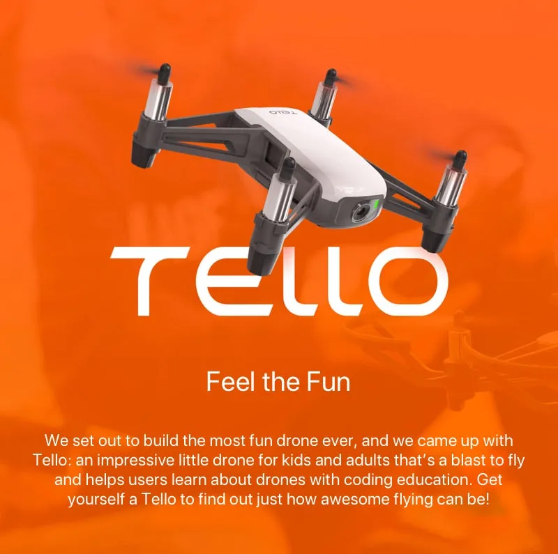 DJI Tello FPV  Drone with 720P HD Transmission Camera