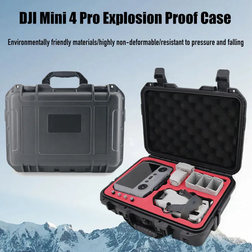 Drone storage bag explosion proof case for DJI Mini 4 Pro drone quadcopter